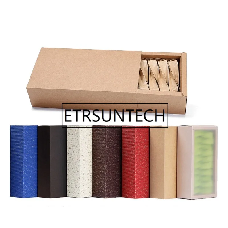 100pcs Colorful Paper Drawer Gift Boxes Kraft paper Handmade Soap Packaging Boxes Party Storage box For Jewerly/Candy/Handicraft