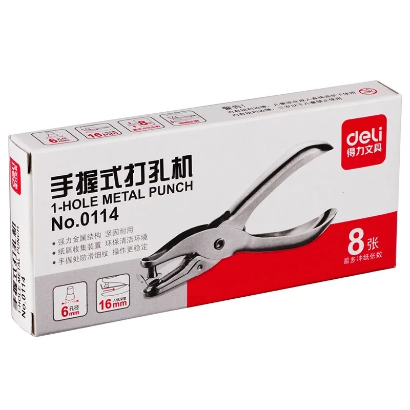 Keypunch Punch Enkel Gat Volledig Metalen Handmatige Pons