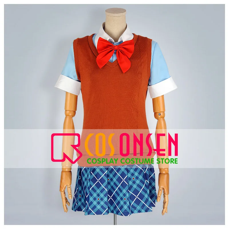 

COSPLAYONSEN Good Luck Girl! Ichiko Sakura Cosplay Costume School Uniform All Size Custom Made