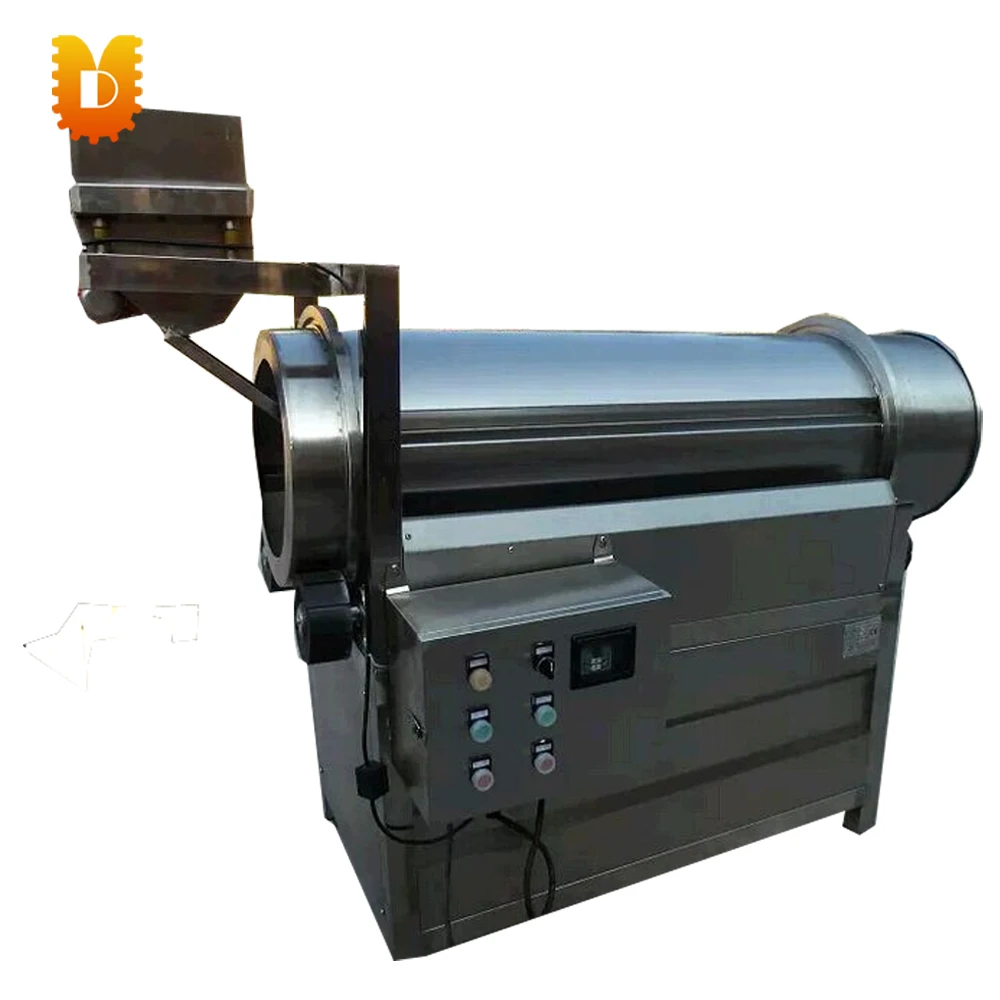 Snacks seasoning drum machine/Single drum fish skin peanuts machine/Automatic drum seasoning machine