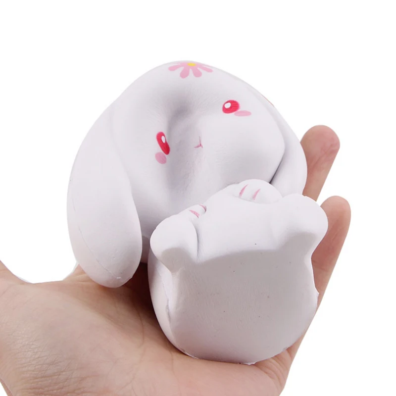 Kawaii Jumbo Rabbit Squishy Simulation Cream Scented Slow Rising Squishies Creative Soft Stress Relief Squeeze Toys 11x10 CM