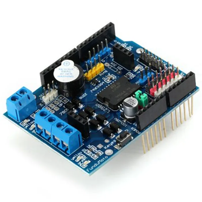 Controlador de velocidad L298P PWM, controlador de puente H Dual de alta potencia, interfaz Bluetooth, placa protectora de Motor L298P para Arduino