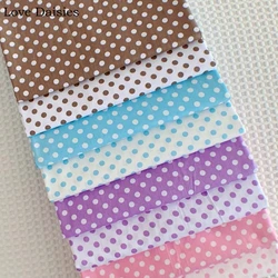 100% cotone viola marrone rosa blu bianco Polka Dot Twill tessuti fai da te per bambini biancheria da letto cuscino vestito lavoro manuale Quilting Patchwork