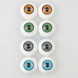 8 szt. Półokrągłych, pustych akrylowych lalek Dollfie Eyes Eyeballs 16 mm