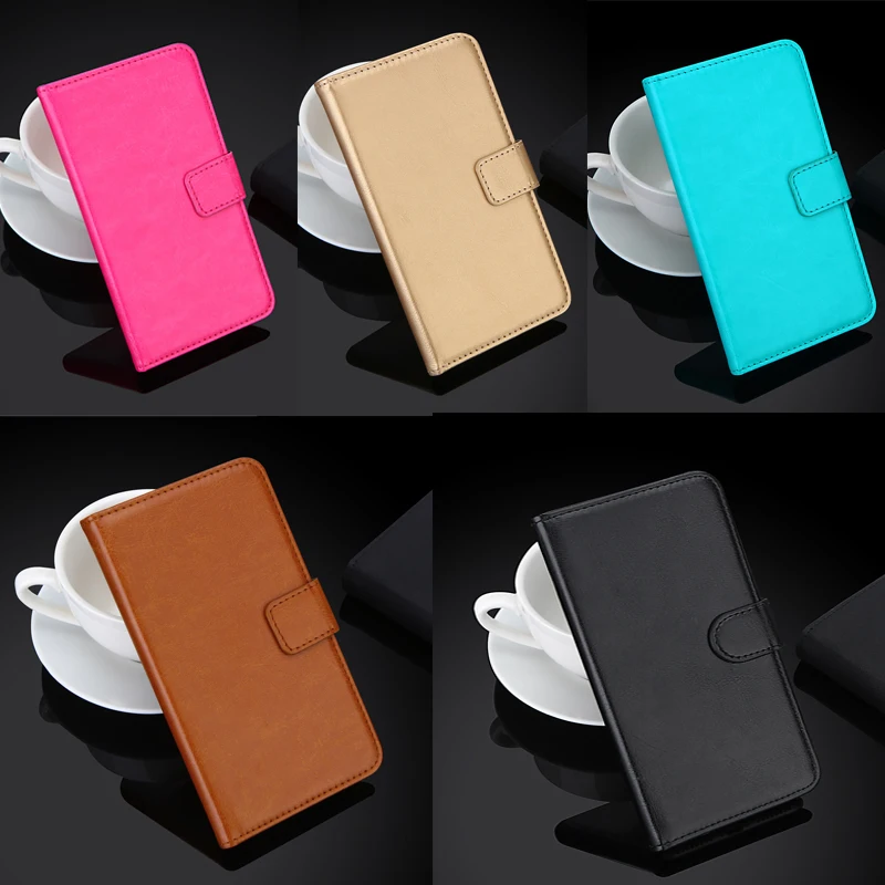 Luxury Wallet Case For AGM A9 PU Leather Retro Flip Cover Magnetic Fashion Cases Strap