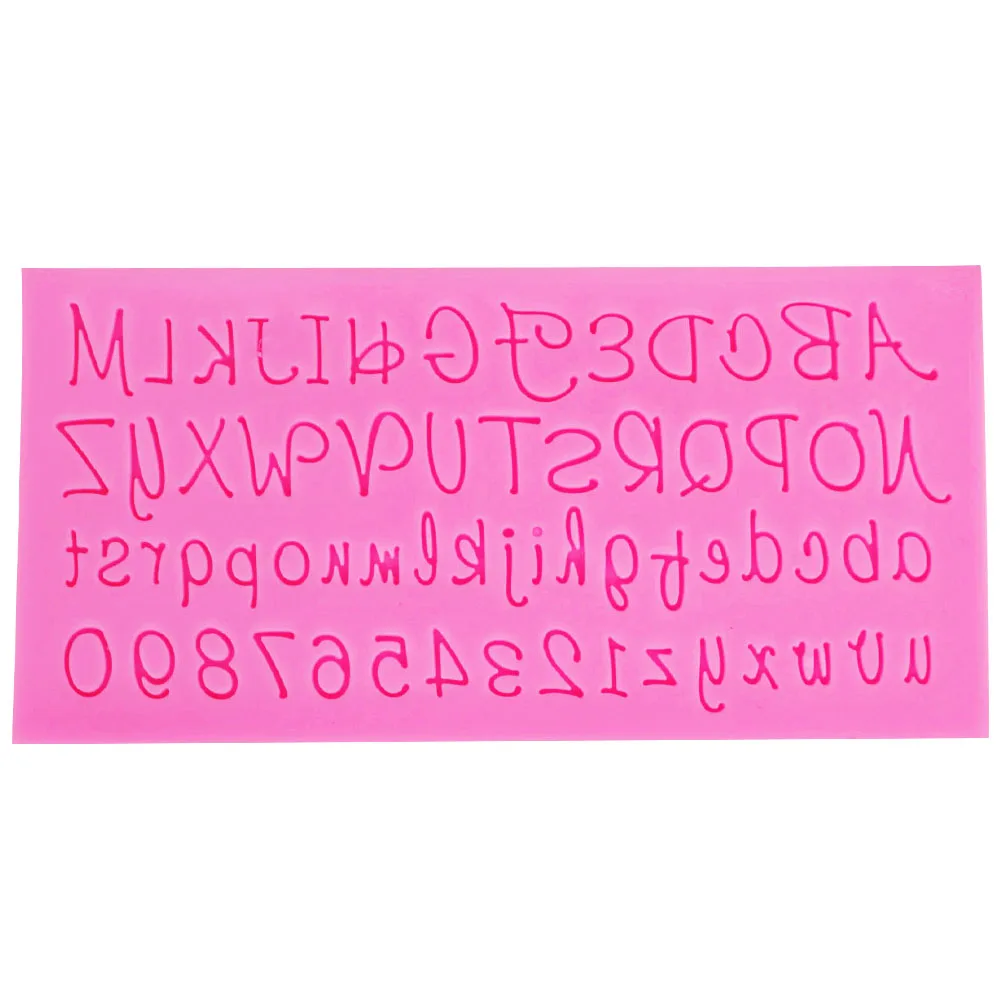 Sophronia M420 1 pcs Russian Alphabet Cake Decorating Silicone Cake Moulds Gumpaste Chocolate Baking Candy Pastry Molds