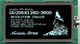 VFD fluorescent display VFD module VFD module plasma screen GU256x128D-3900B