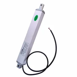 12V 24V Micro Linear Actuator 100mm 4 inch Stroke Electric DC Motor High Speed 16mm per sec Max 200N Load Built in Limit Switch