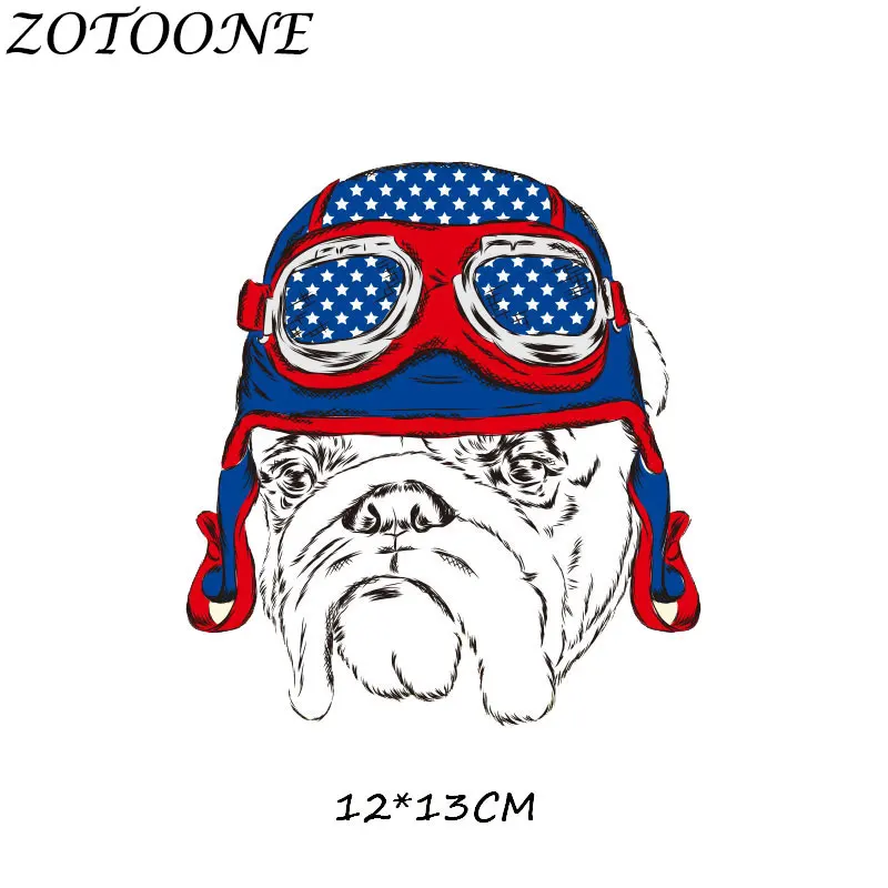 ZOTOONE DIY Iron on Patches for Clothing Punk Skull Girl Animal Heat Transfers Sticker on Child\'s Clothes Star Flower Applique E