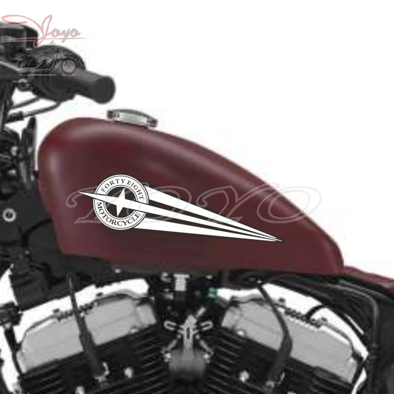 

Motorcycle Decal Fairing Stickers Fuel Tank Decals Vinyl Sticker For Harley Sportster XL1200X 48