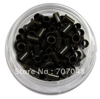 

High quality copper Micro Beads Link 1000 pieces per bottle DARK BROWN COLOR