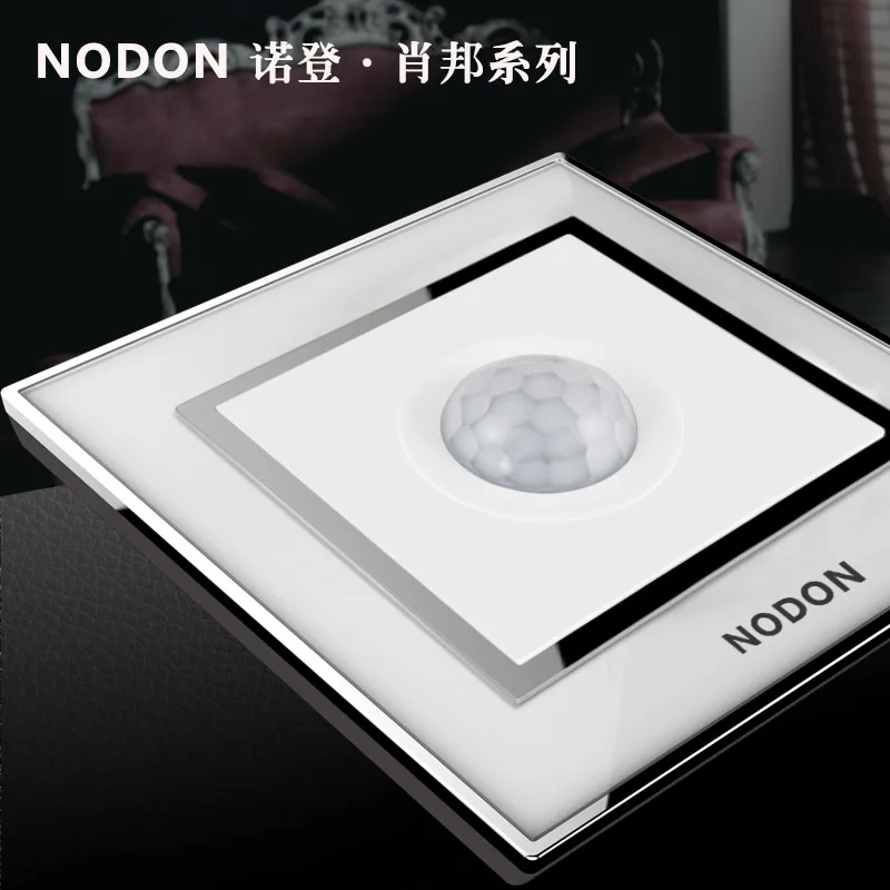 Socket panel, staircase corridor, infrared body induction switch, incandescent lamp socket panel, microwave intelligent optical