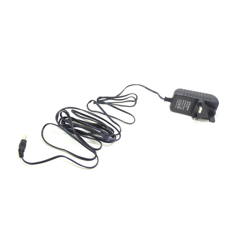 Adaptateur d'alimentation britannique de 3 M, prise ca/cc, rallonge de câble d'alimentation pour caméra CCTV, 100-240V cc 12V 2A (2.1mm x 5.5mm)