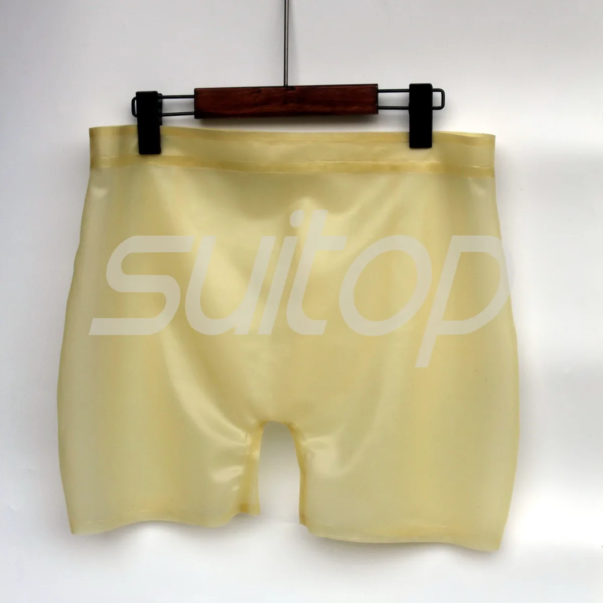 mens latex shorts trasaprent rubber high quality level