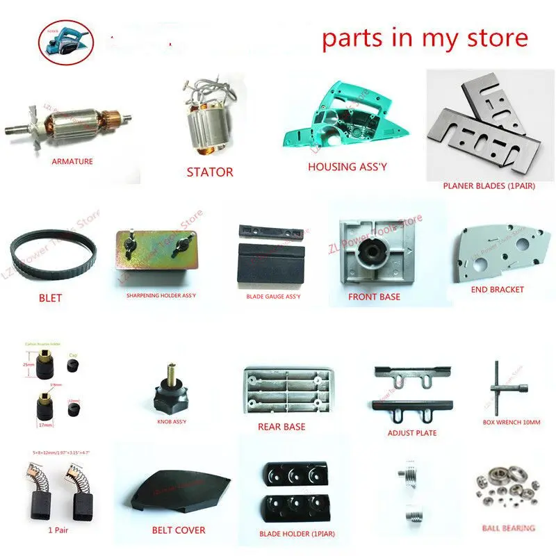 Support d'extrémité de remplacement pour raboteuse Portable MAKITA N1900B