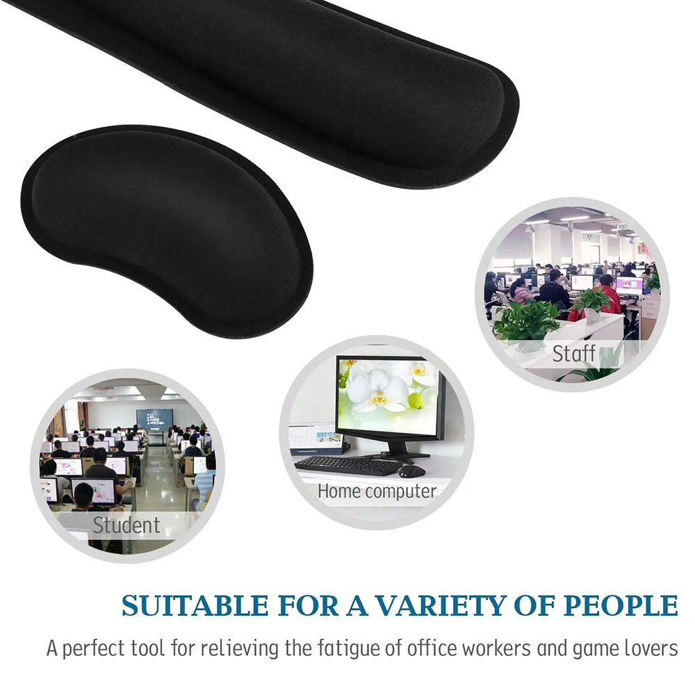 Porta Mouse Tappetino Per Mouse Con Poggiapolsi Ergonomico Antiscivolo - Per PC E Portatili, Comfort Garantito Mouse Pad Ergonomico
