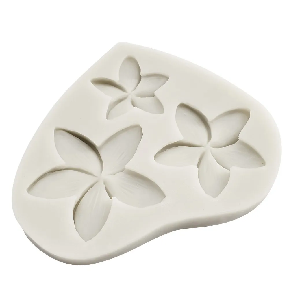 Plumeria kwiat silikonowe formy kremówka formy ciasto dekorowanie narzędzia czekolada Gumpaste cukierki gliny formy M2352 — zdjęcie 3