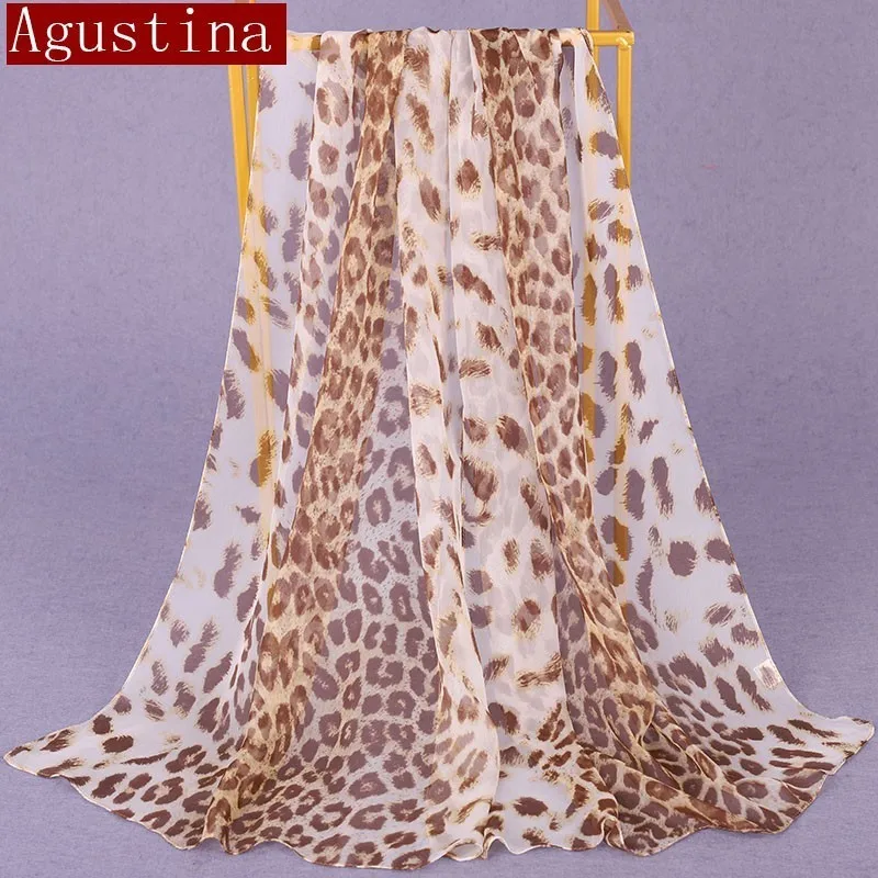 100%silk leopard print scarf Gradient women fashion hijab winter brand thin autumn red long scarfs poncho luxury ladies scarves