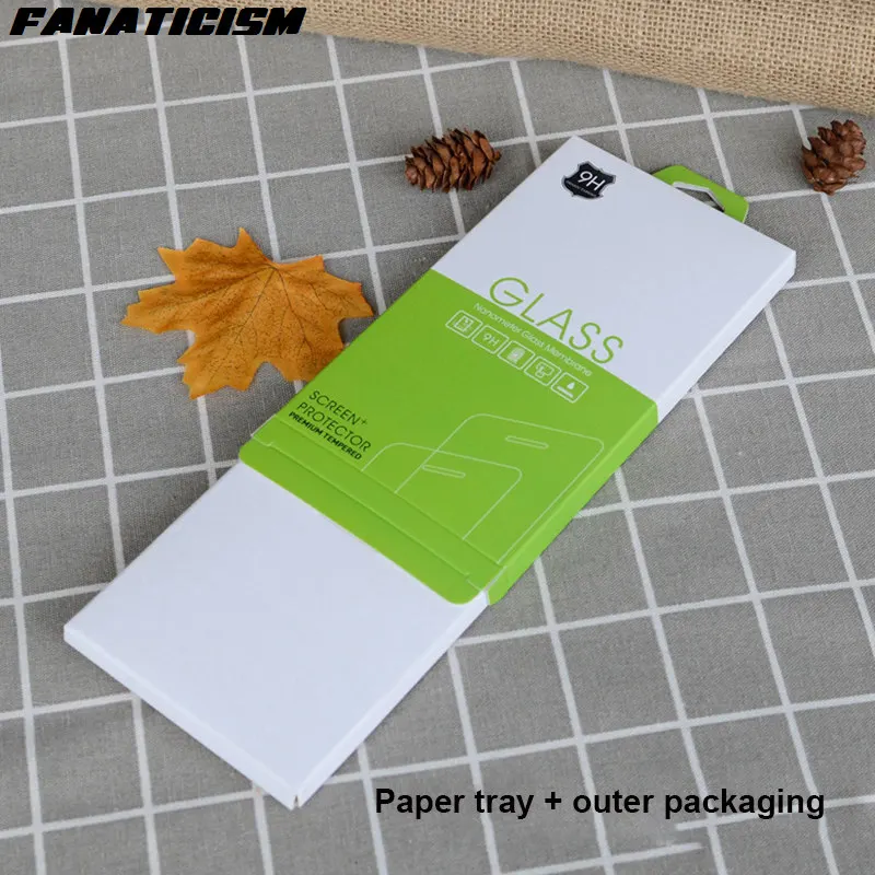 Full Cover Tempered Glass Screen Protector Universal Packaging Box iPhone 15, 14, 13, 12, 11 Pro Max, Galaxy S23 50, 100, 200Pcs