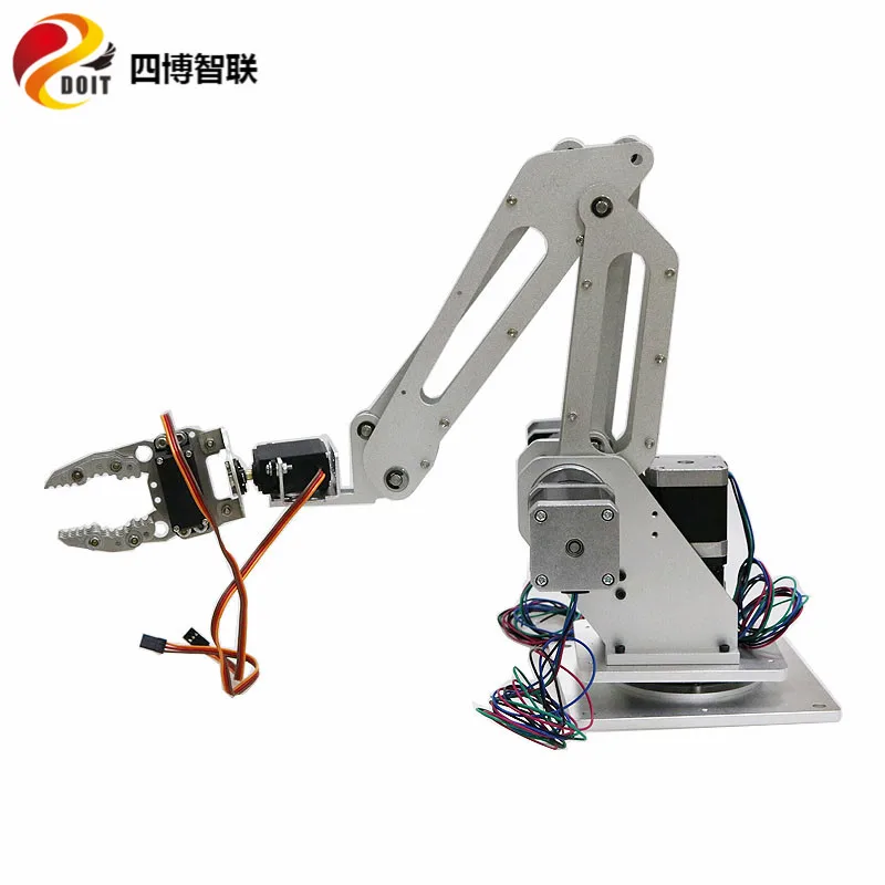 SZDOIT 3DOF Trục Thao Túng Móng Vuốt/Công Nghiệp Cánh Tay Robot Nhận Dạng Màu Sắc Mã Dạy Robot 3D In