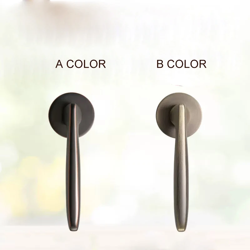 Free shipping Elegant American Red Brass Lock Bedroom Mute Wood door universal Simple lock High Top Zinc Alloy Handles with Keys