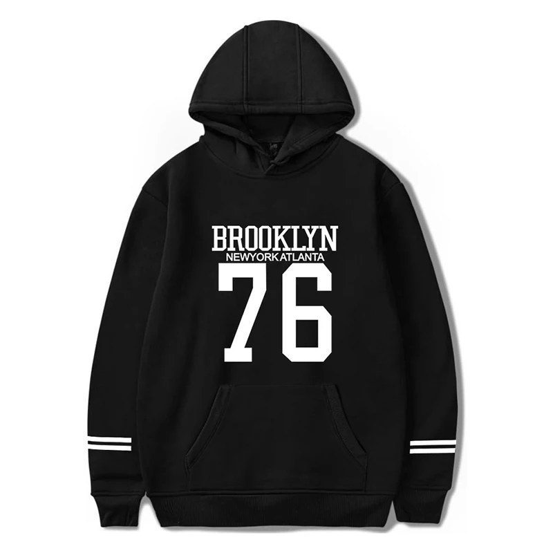 BROOKLYN 76 Hoodies Sweatshirts Fashion Cool Hip Hop Men Women Hooded Pullover Long Sleeve Unisex Harajuku Hoodie Tracksuit Tops