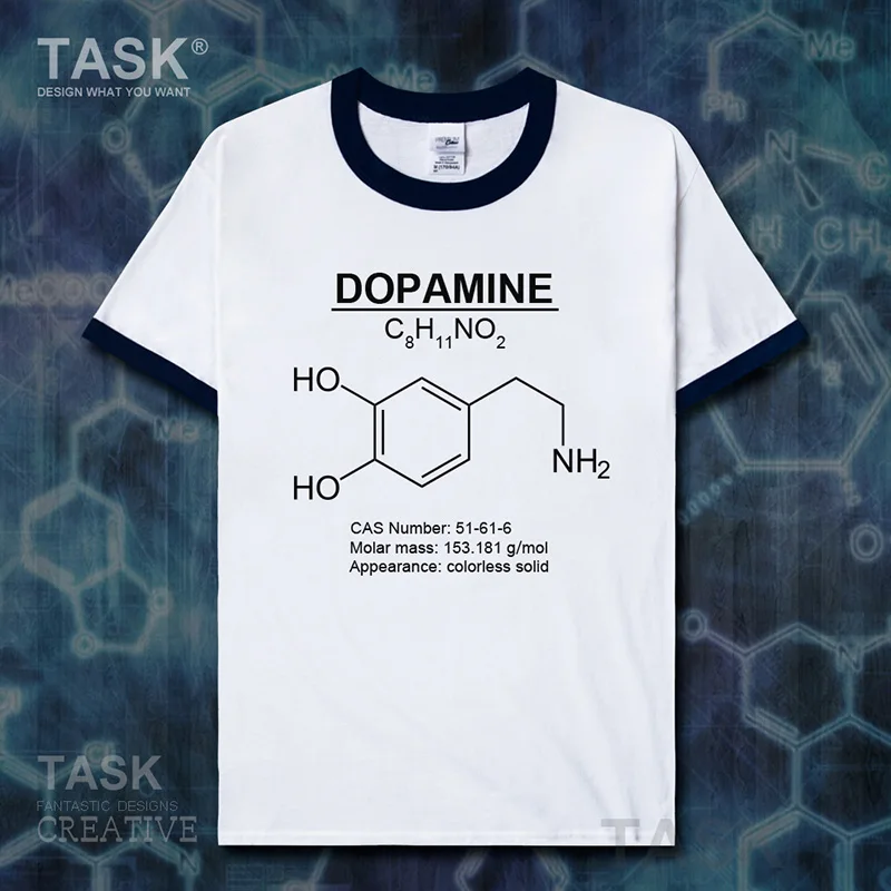 Dopamine Molecular Formula Chemistry Subject clothes Short sleeve t-shirt new Tops t shirt mens sweatshirt summer sports 01