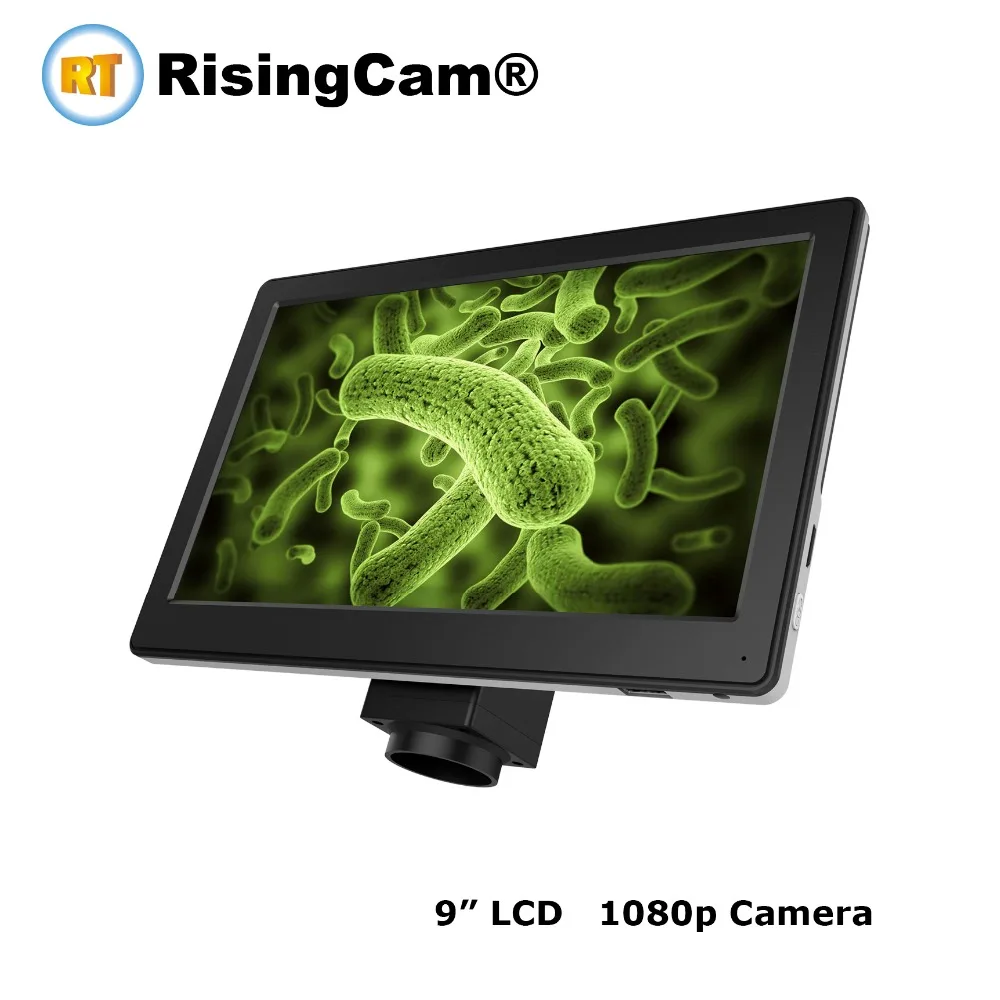 RisingCam 1080P HD C Mount digital Microscope Camera with 9 inch HD LCD Screen