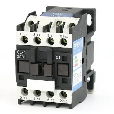 

CJX2-0901 контактор переменного тока 110В 50Гц катушка 9A 3-фазный 3-полюсный 1NC