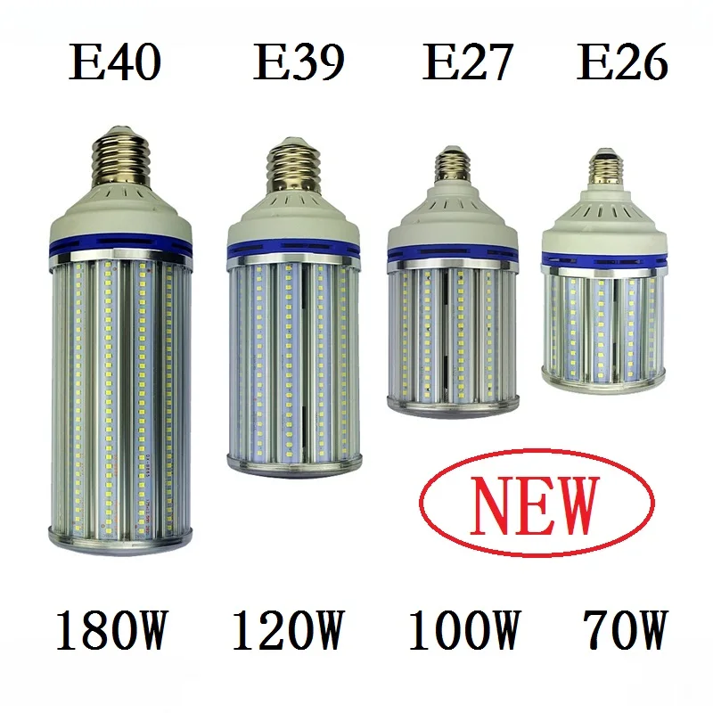 

E27 E40 street lighting 70W 100W 120W 180W Spotlight E26 E39 LED Bulb Light Corn Lamp for industrial high bay Warehouse Engineer