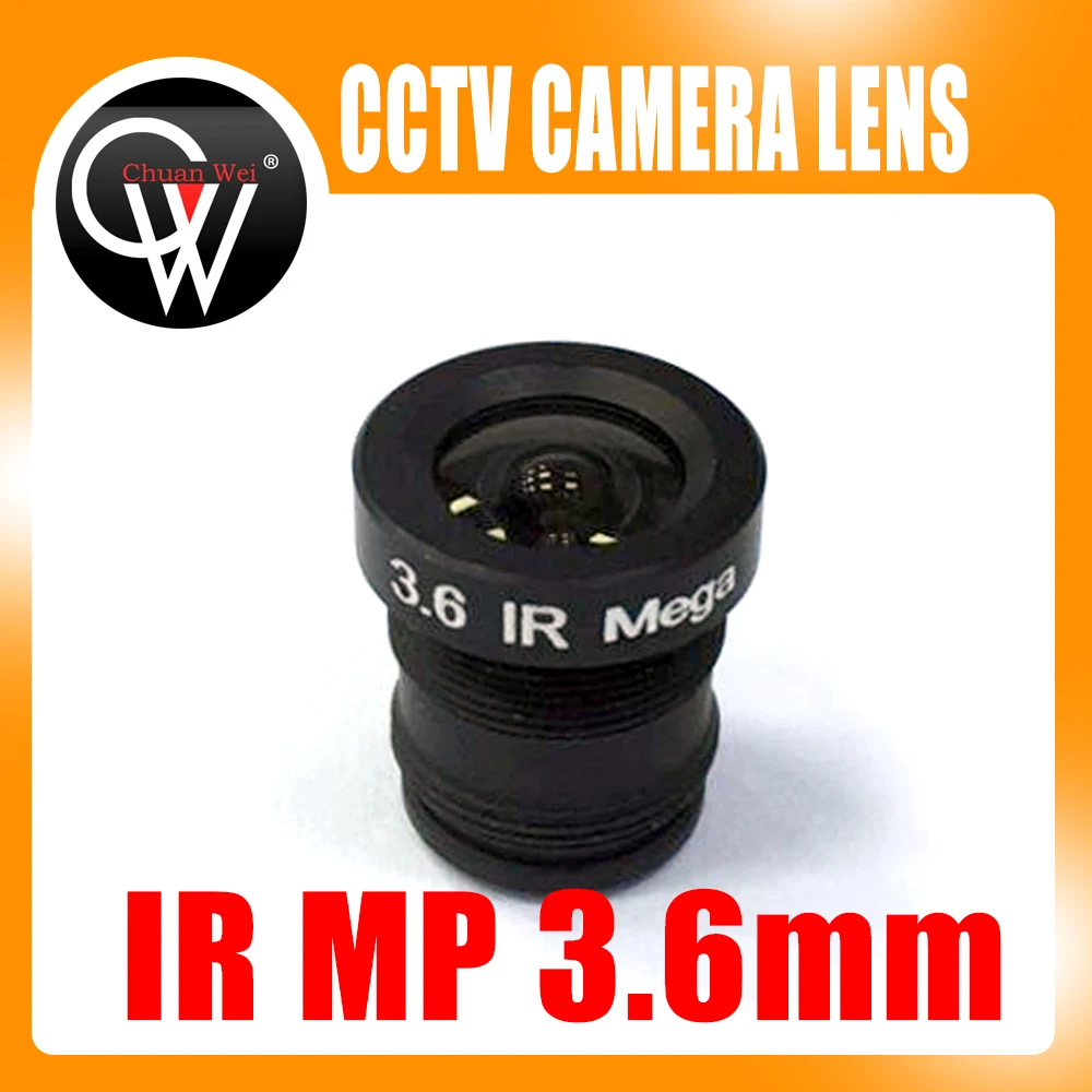 5pcs/lot 3.6mm lens IR MP M12 CCTV Board Lens For CCTV Security IP HD Camera Free Shipping