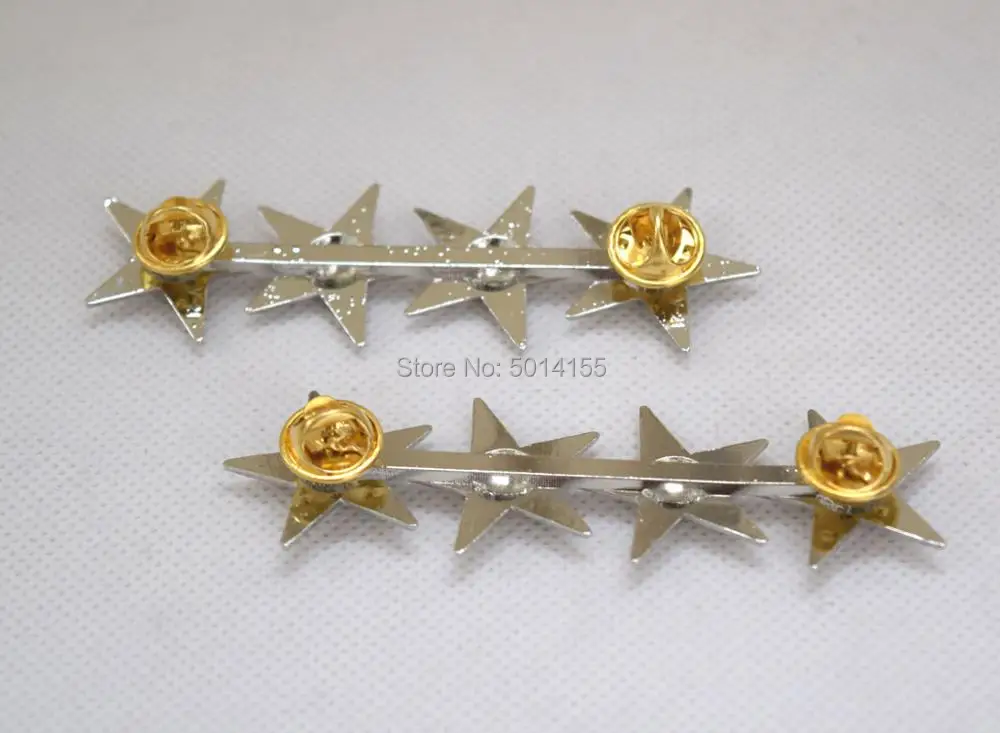 Cosplay  US Military Army Air Force Four Stars General Rank Badge Pin Insignia