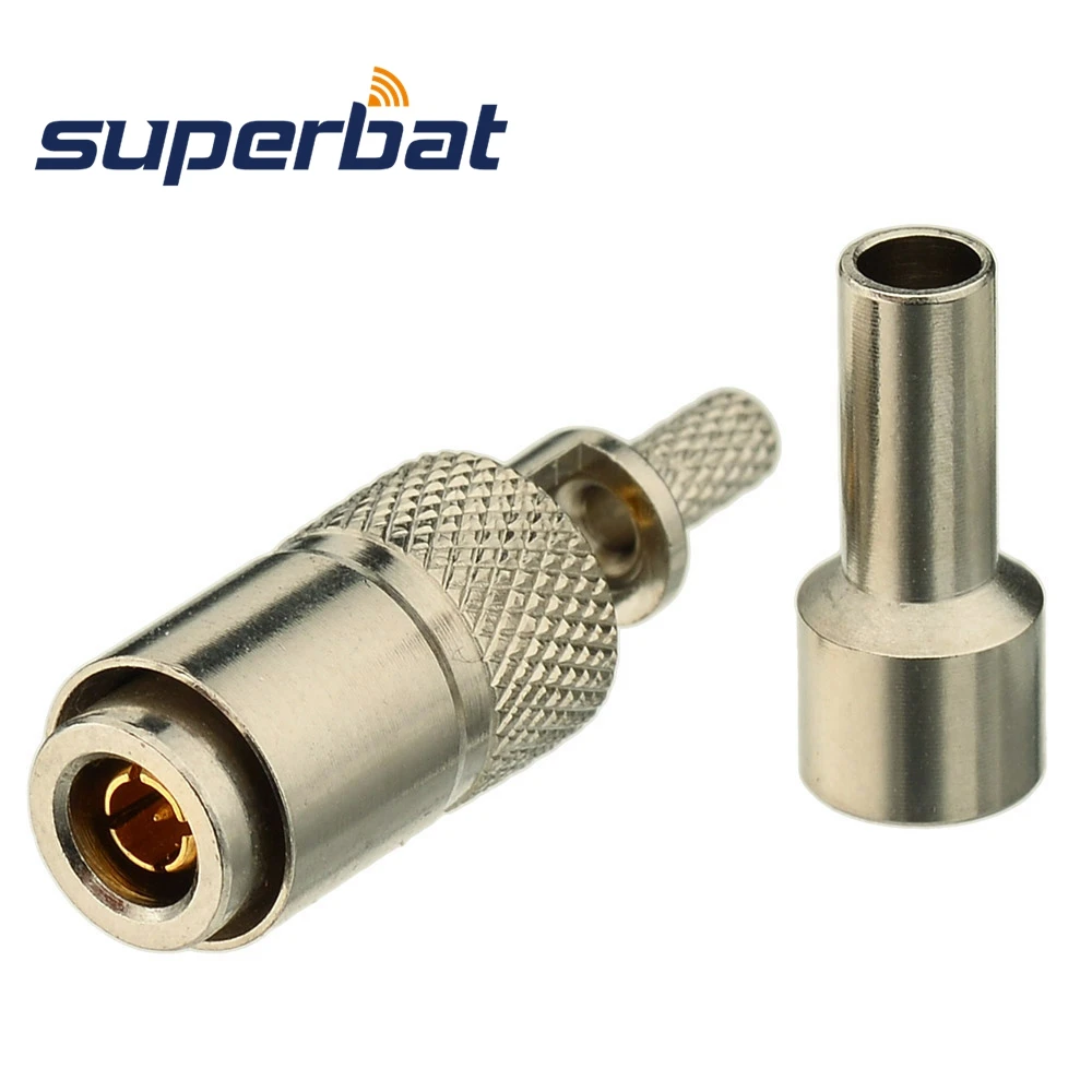 Superbat HD SDI Male 1.0/2.3 75ohm Straight RF Coaxial Connector for RG179 Cable for Blackmagic BMCC/BMPCC Video Assist