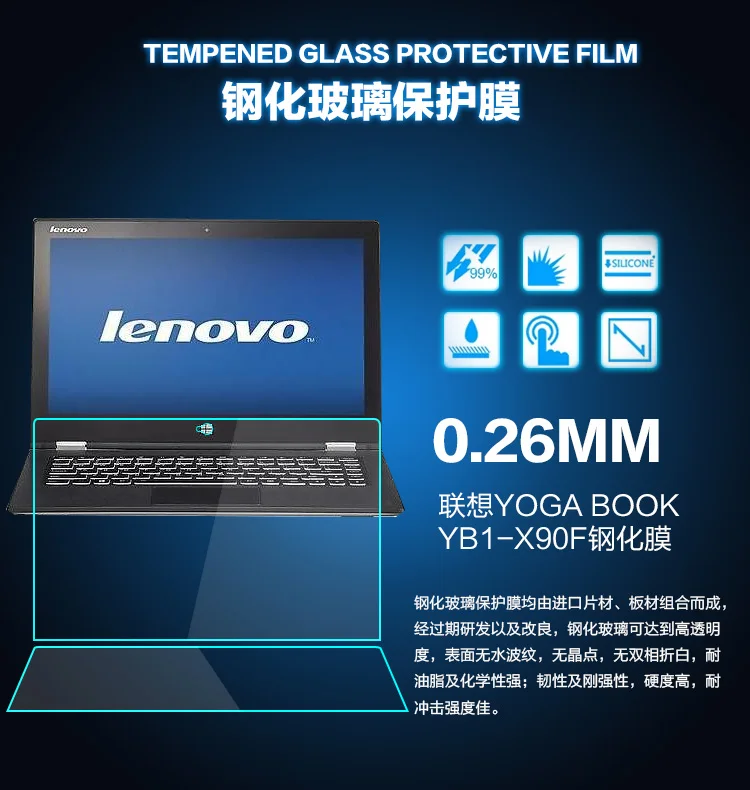 Tempered Glass for Lenovo YB1-X90F 10.1