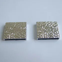 3Sets Bright/Matte Strong Magnetic Clasp Fit 25*3mm Flat Leather Cords Jewelry Fittings