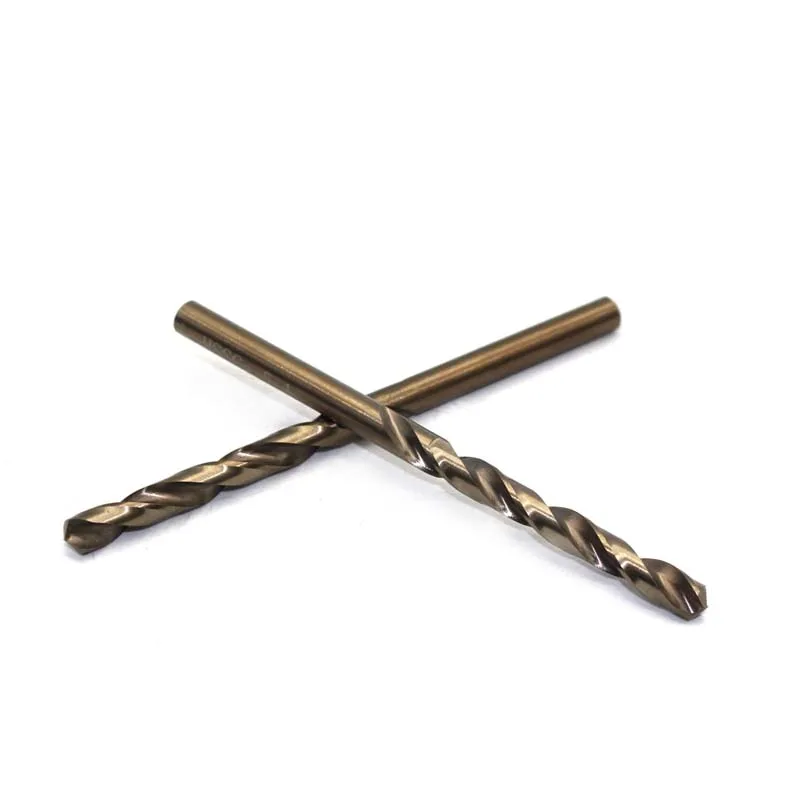 Broca de metal m35 5.1mm de alta velocidade, cabo reto com cobalto, broca de metal de aço inoxidável especial de moagem completa com 10 peças