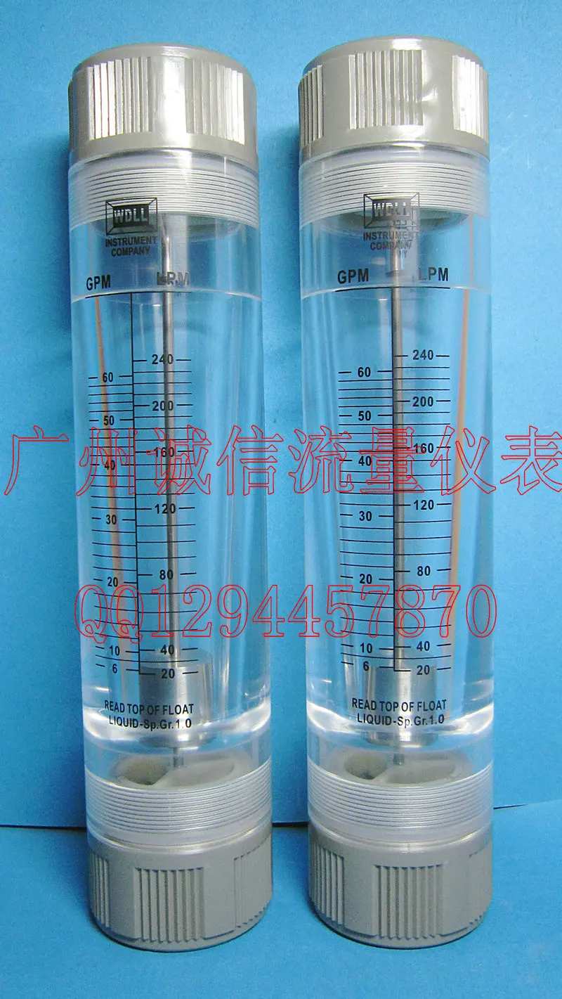 LZM-50 panel type flow meter liquid flowmeter 2 inch external wire 20-80GPM 70-300LPM