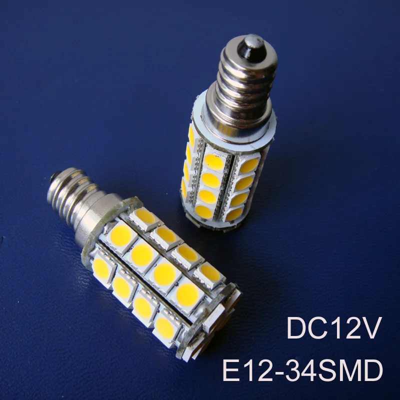 High quality 5050 DC12V 6.2W E12 led light,led e12 bulbs 12V E12 led lamps free shipping 50pcs/lot