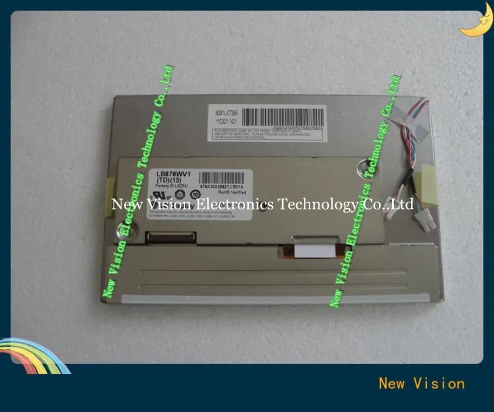 

LB070WV1 (TD)(15) LB070WV1-TD15 Original 7 inch 800*480 HB TFT LCD Screen Display for LG