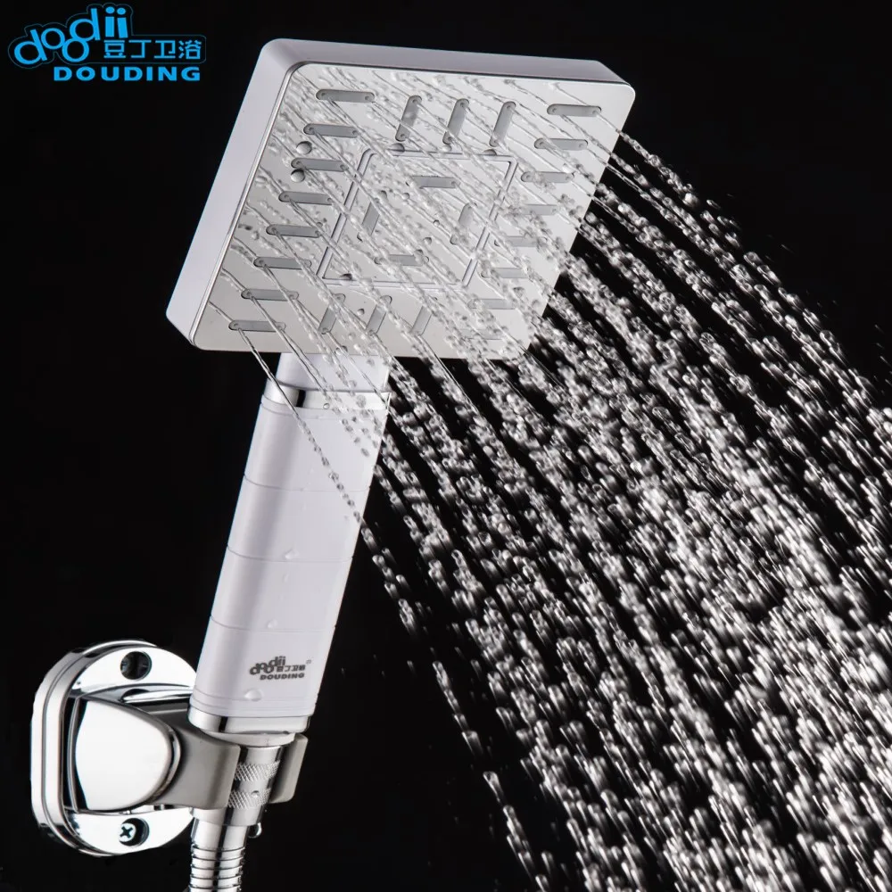 

Doodii ABS Plastic Fashion High Quality Shower head Bathroom Accessories and Square Shower Head Rainfall Bath Chrome Finish