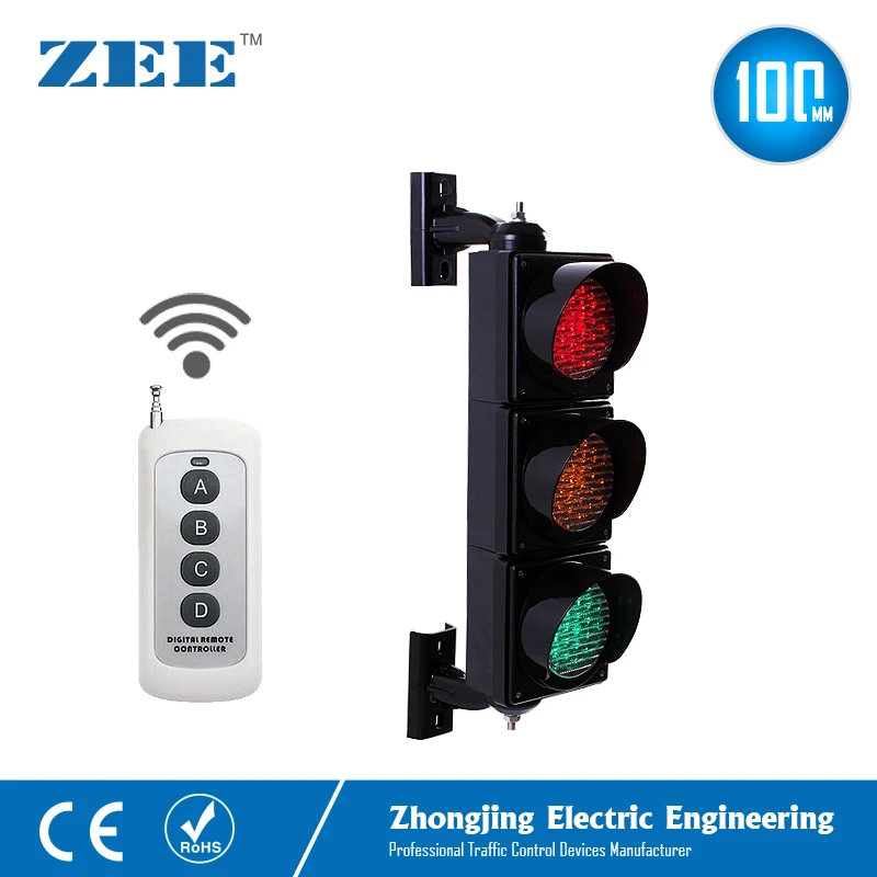 4 inch 100mm IR remote control Traffic Light Controller LED Traffic Light Simplified Traffic Controller LED Traffic Signals