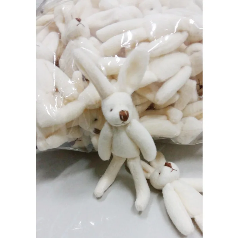 100Pcs/Lot Mini rabbit Stuffed Plush Toys 11cm Small rabbit Stuffed Toys pelucia Pendant Kids Birthday Gift Party Decor 02601