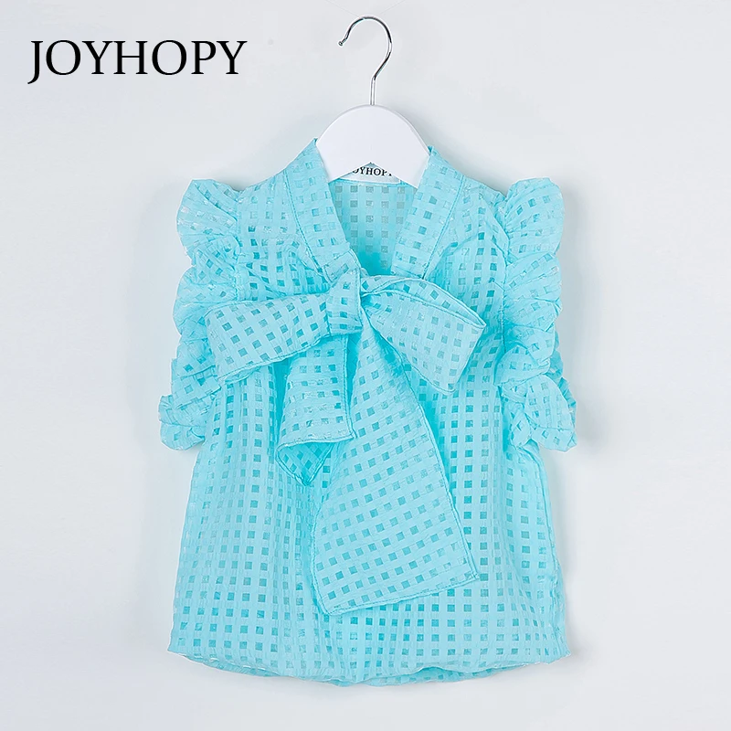 Girls Blouse Shirts Big Bowknot Sleeveless summer girl blouses children shirt Kids Clothing for Girls Clothes Tops