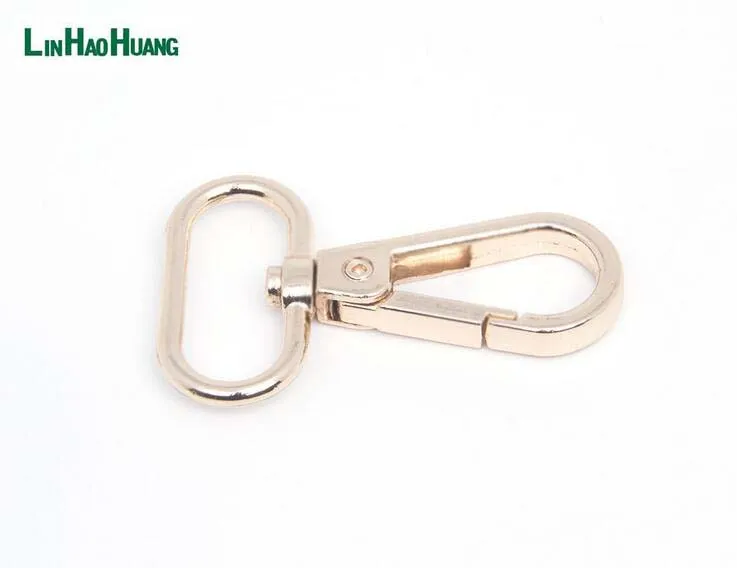 50pcs/lot 25mm 1inch Alloy Swivel Clasps Snap Key Hooks DIY Key Chain Ring Nickle/Gold  Free Shipping 2016111103