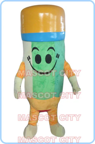 mascot pencil pen mascot costumes adult size hot sale promotion pencil costumes carnival fancy dress 2643.2