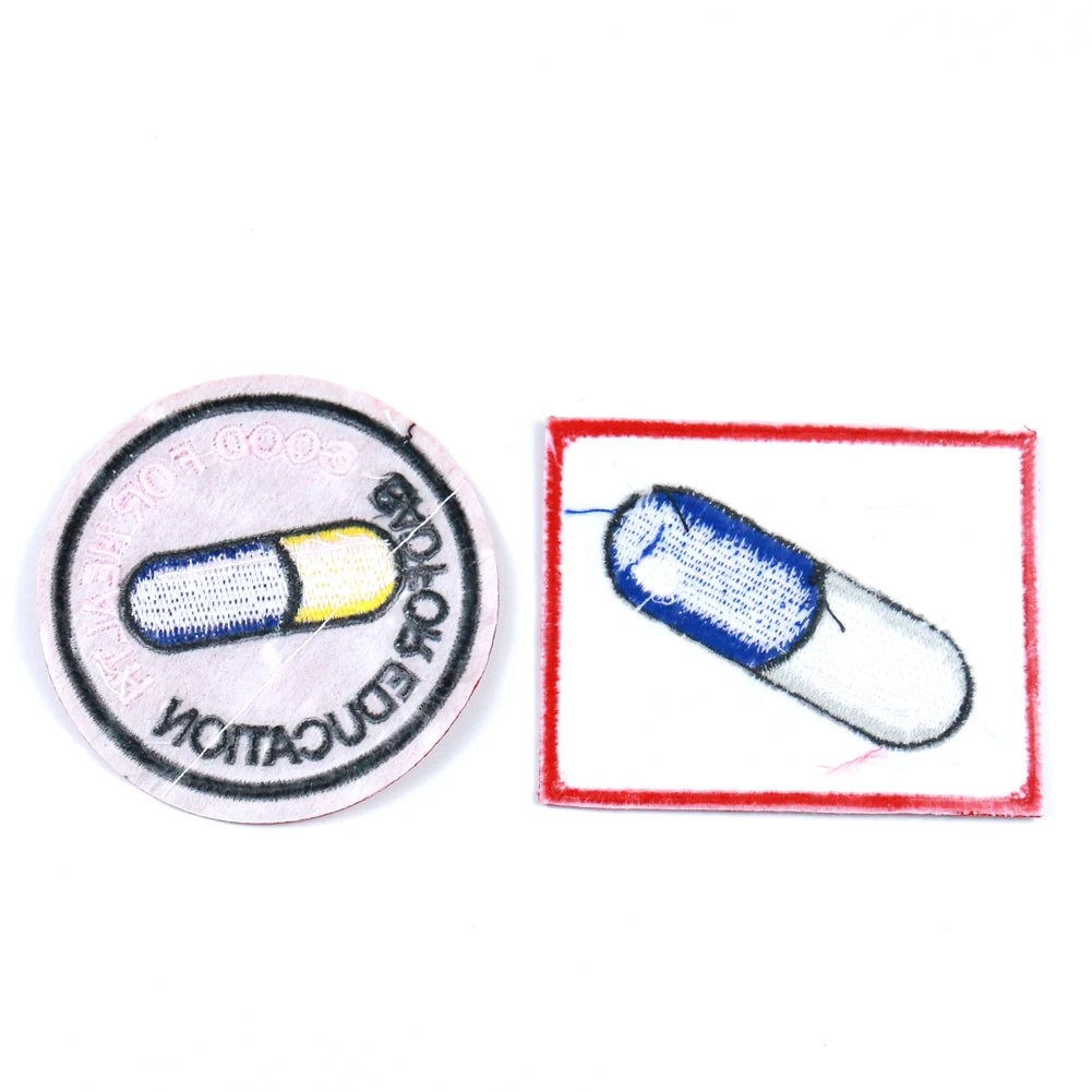 New Akira Pill Patch Capsule Gang Manga Anime Japanese High quality Cartoon Embroidery Iron on Patches for Clothing Embellished