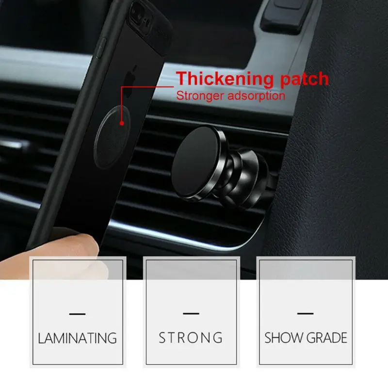 العالمي ارتداء مقاومة سيارة تتميز بكسوة جلدية مصنوعة من البولي يوريثين حامل هاتف المغناطيسي القرص لوحة معدنية حامل أقراص عودة ملصق اكسسوارات