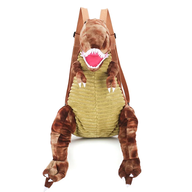 Creative 3D Dinosaur Dragon Backpack Cute Animal Cartoon Plush Backpack Dinosaurs Bag for Children Kids Gifts