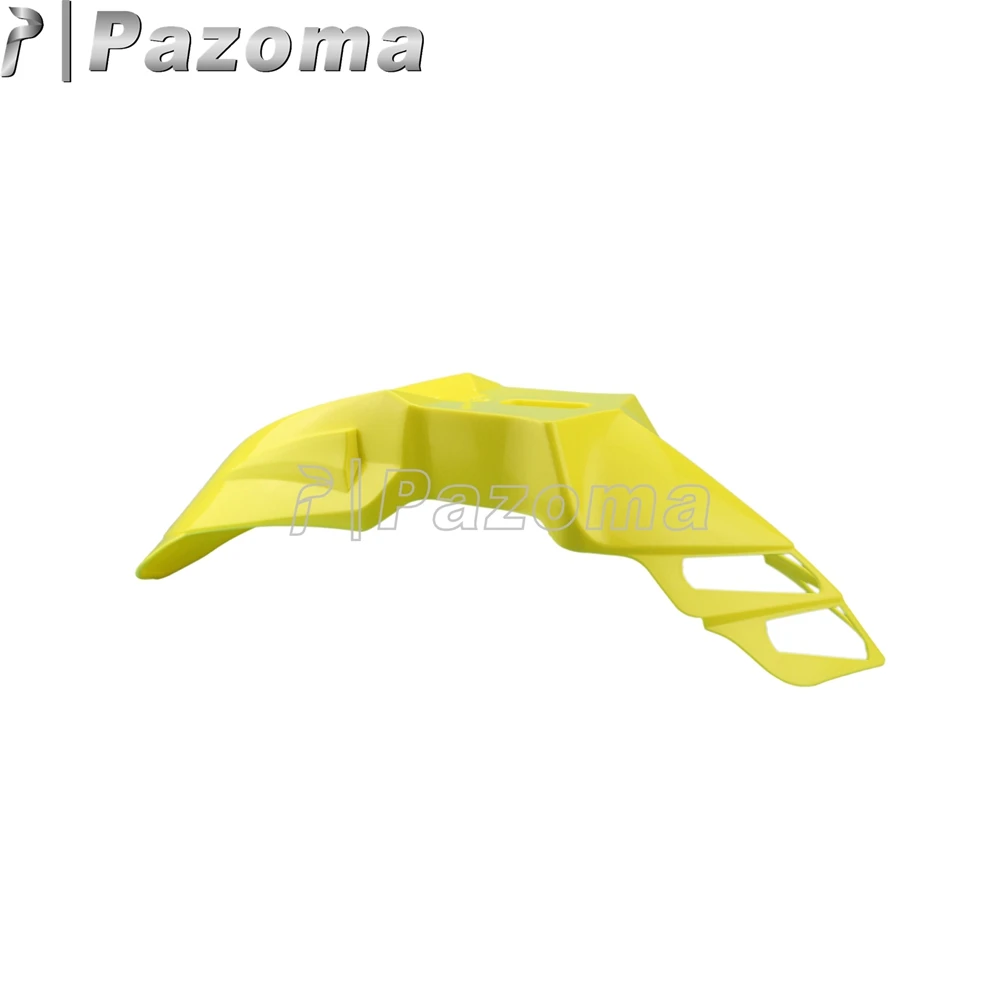 PAZOMA New Universal Off Road Dirt Bike Motorbike Evo Yellow Front Fenders For KLX250 KDX125 XR400 TTR250 CRF250 CRF450 EXC XC-W