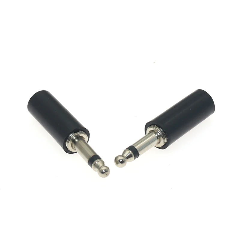 10 pcs/lot 3.5mm Round Head Two-core Mono Round Cap Audio Connectors Male Jack Electric Headphone Plug Wire Terminals Adapter